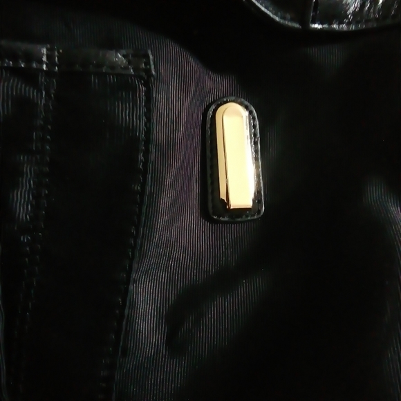 Badgley Mischka black genuine leather tote bag - Picture 9 of 11